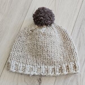 Wool Pom Pom Beanie Toque Hat